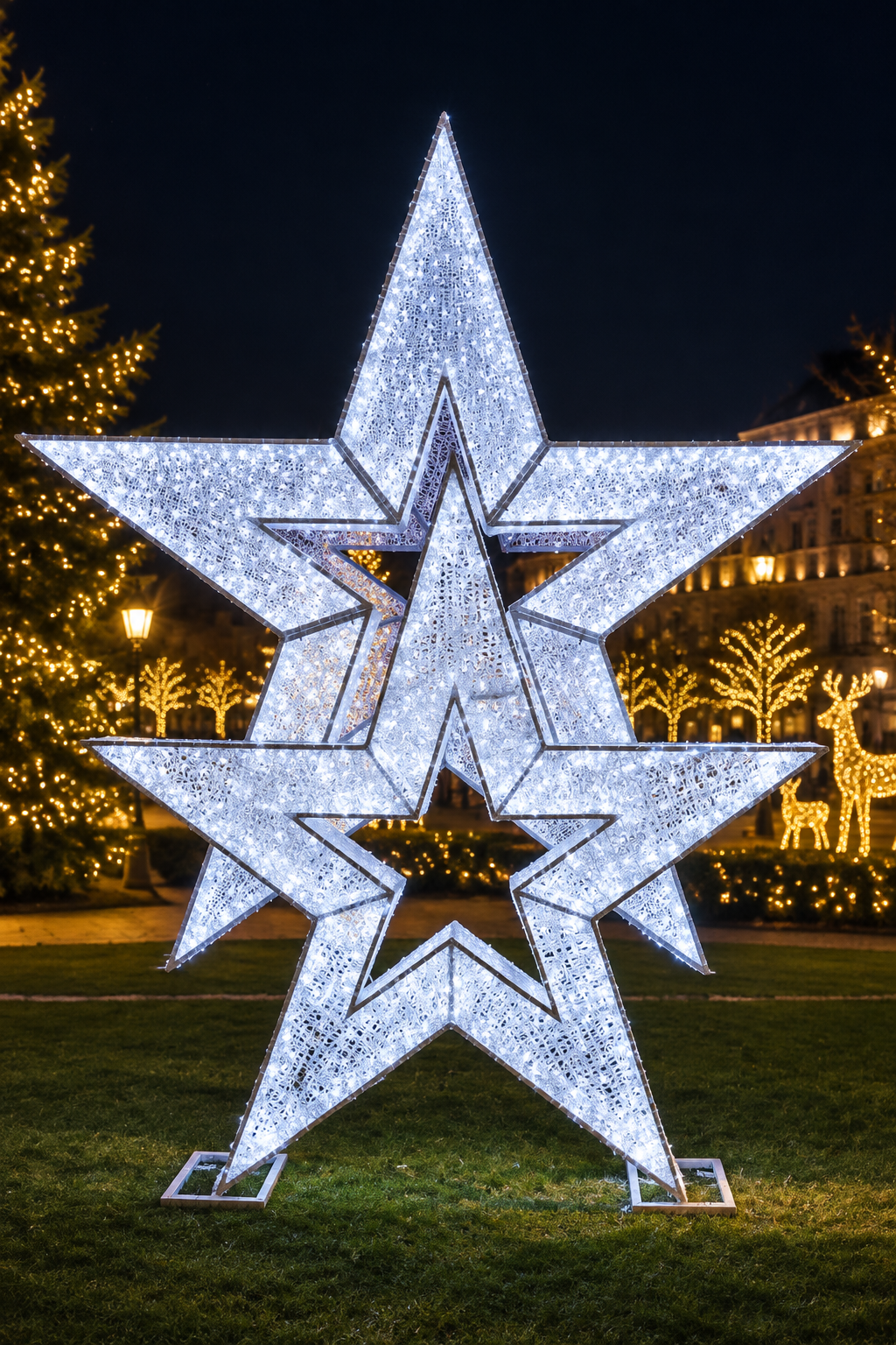 Commercial Waterfront 3D LED Star Display (6.5ft & 9ft)