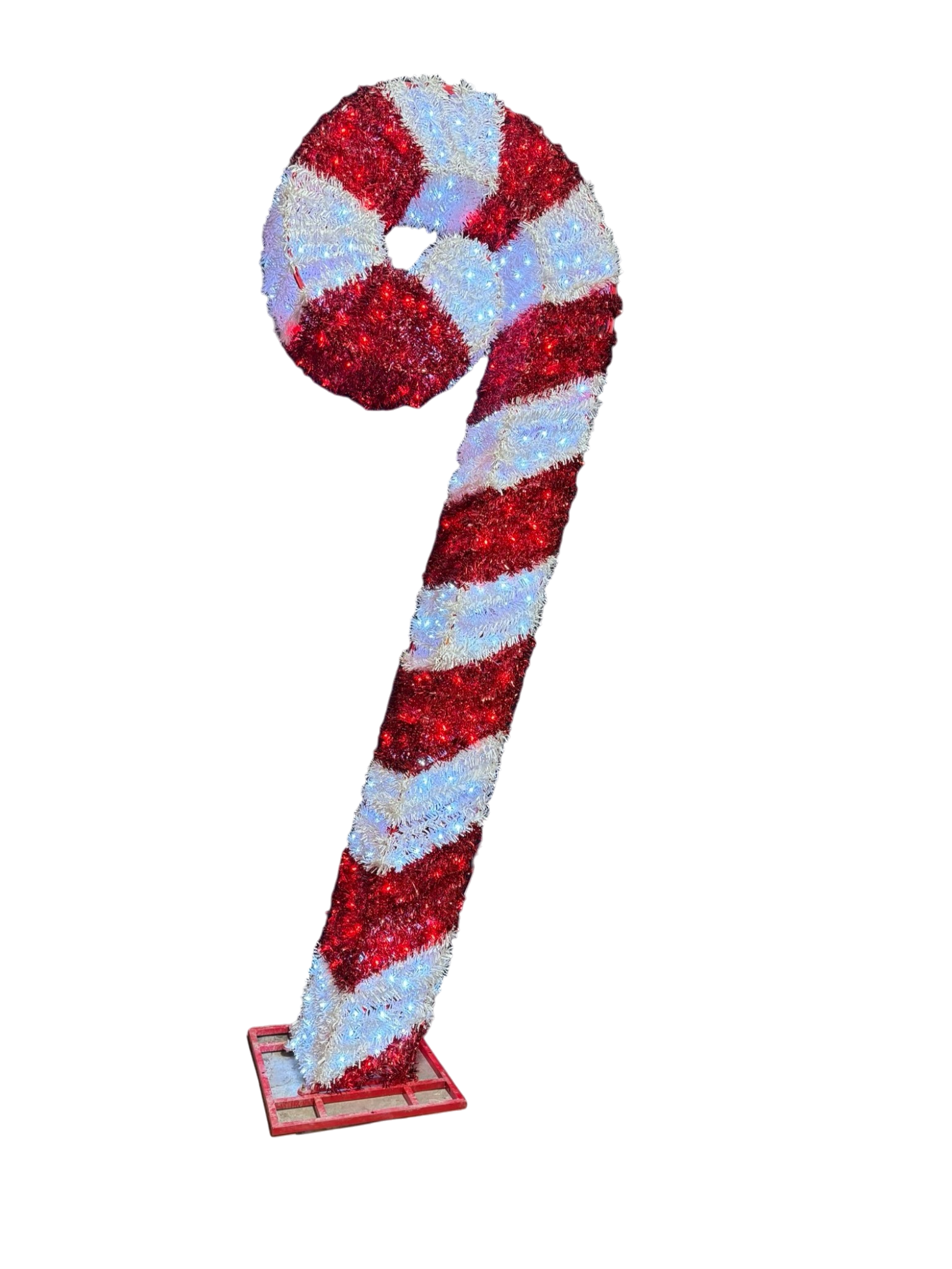 Tinsel Candy Cane