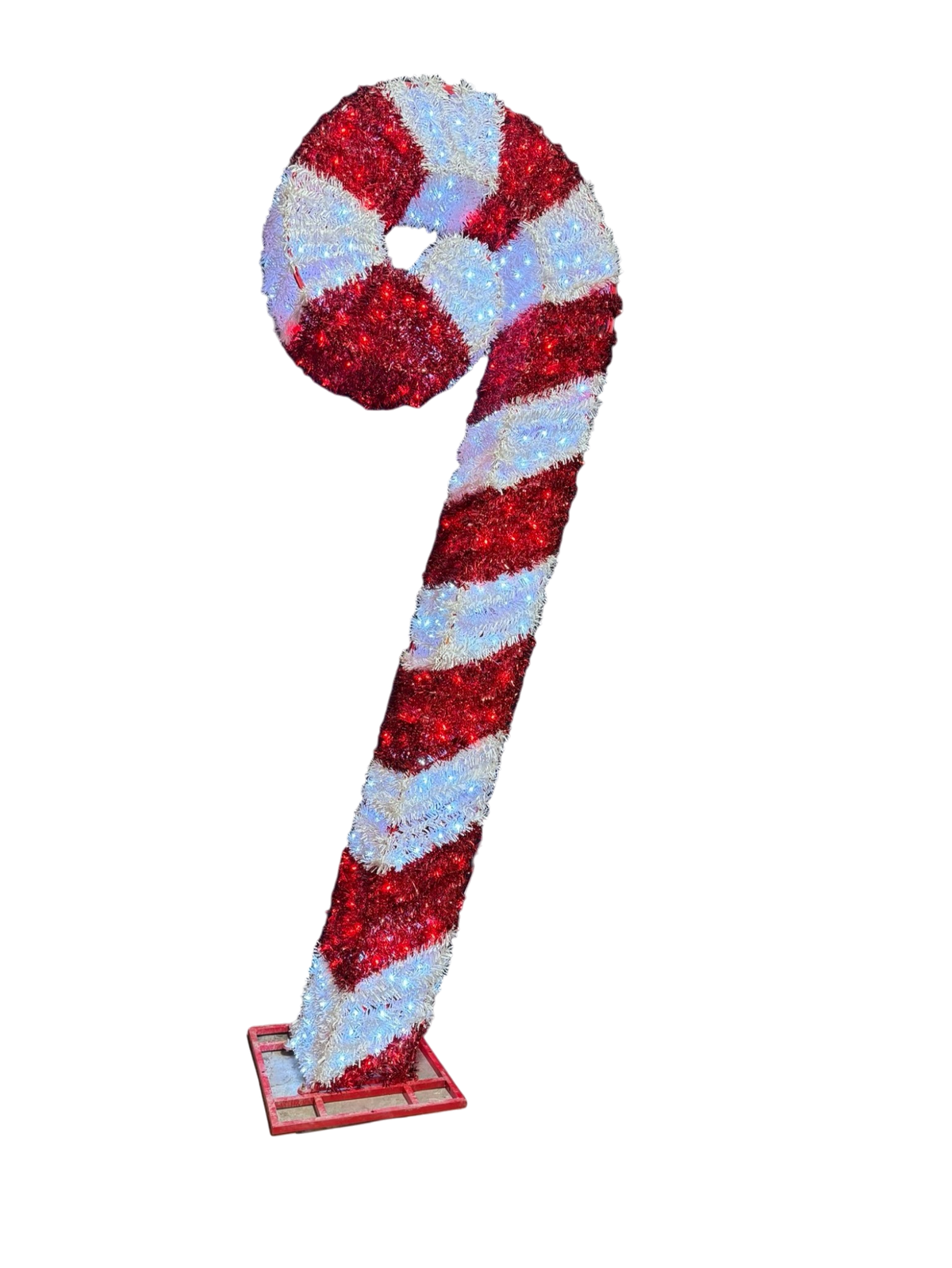 Commercial Giant LED Tinsel Candy Cane Display (7ft & 10ft)