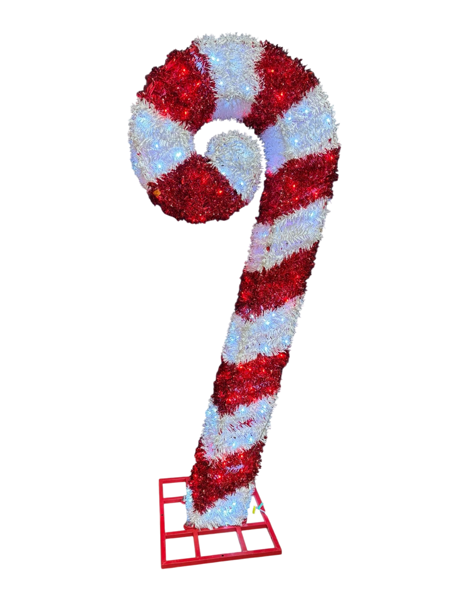 Tinsel Candy Cane