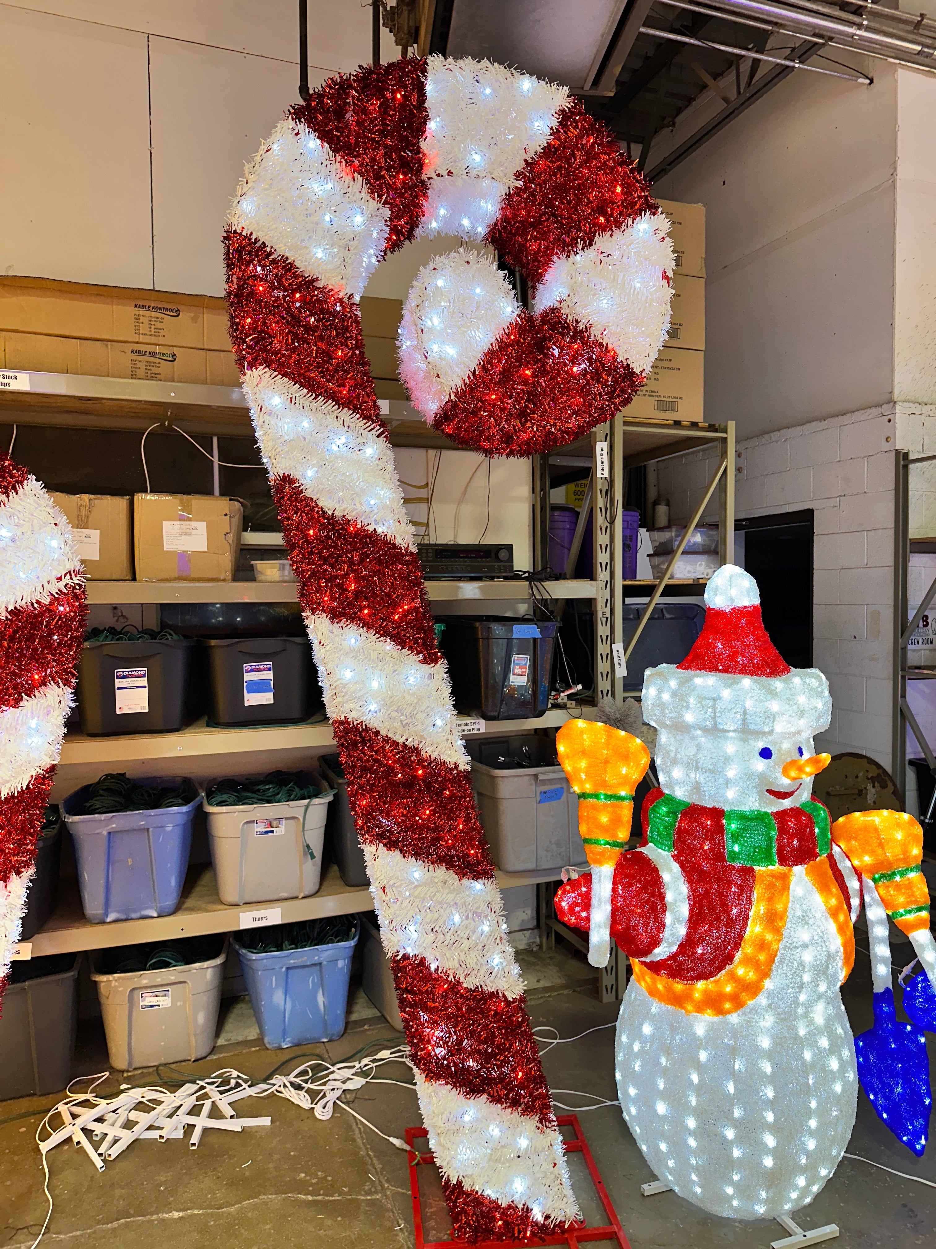 Tinsel Candy Cane