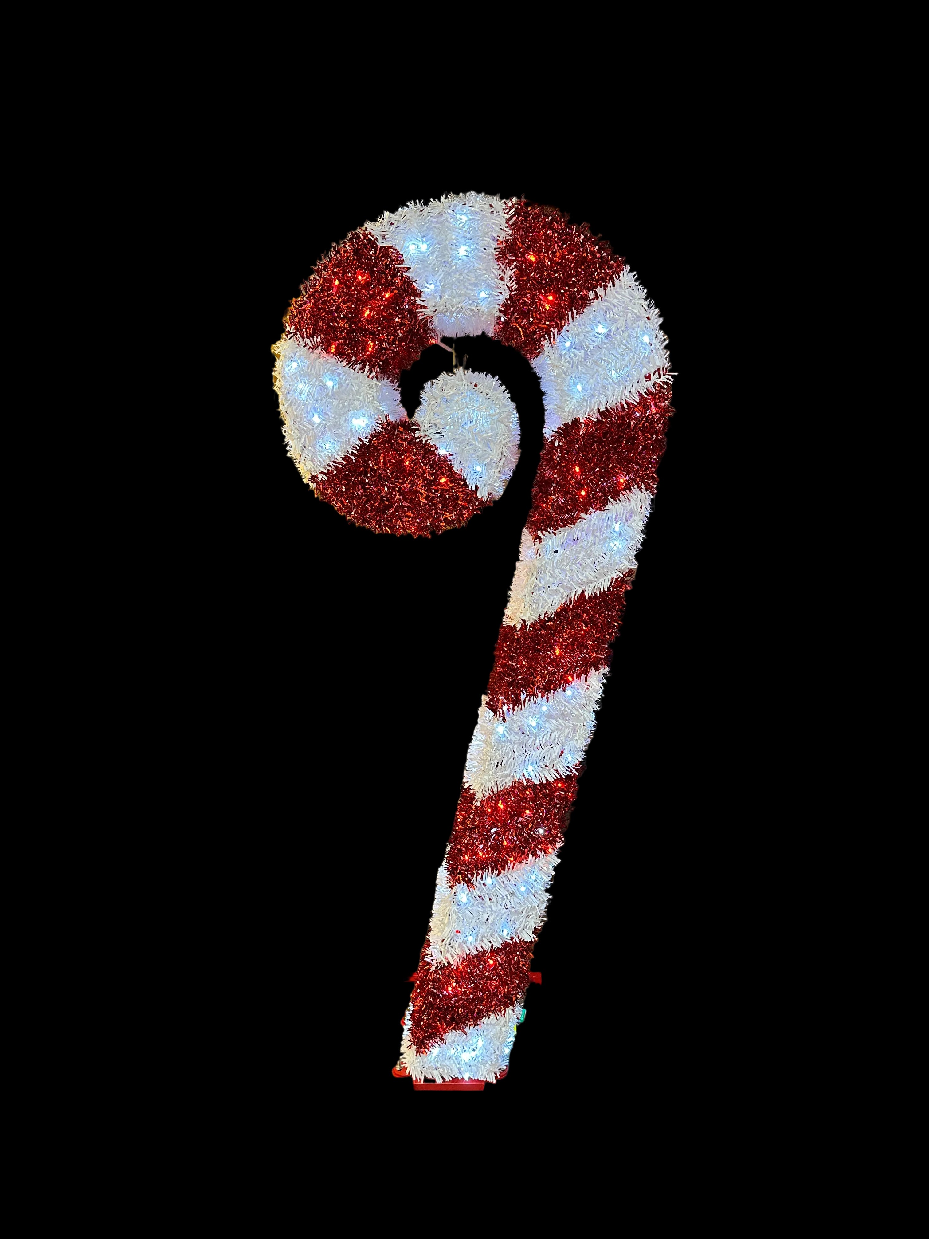 Tinsel Candy Cane