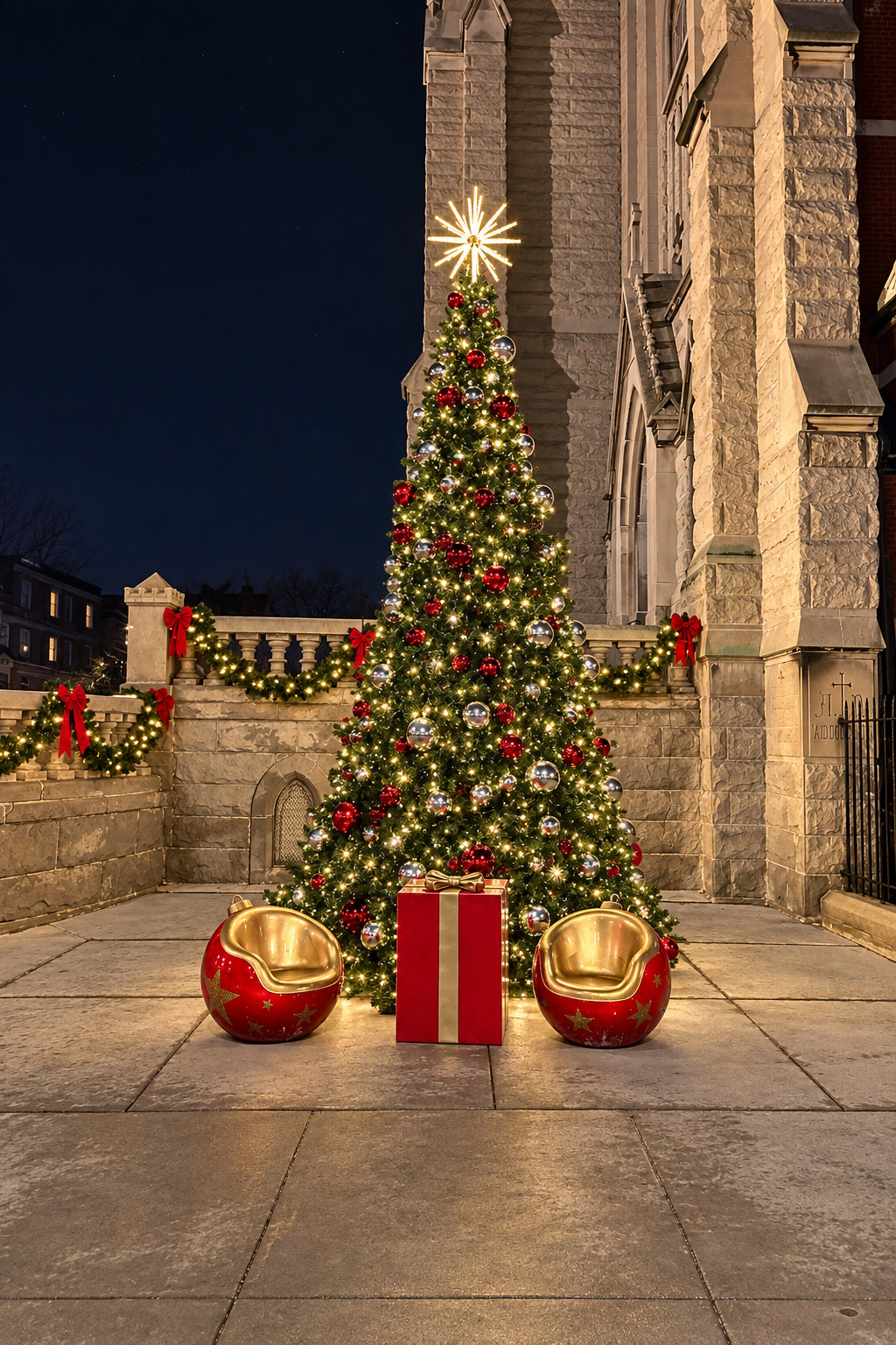 Large Commercial Outdoor Shatterproof Ornaments (6" - 10")