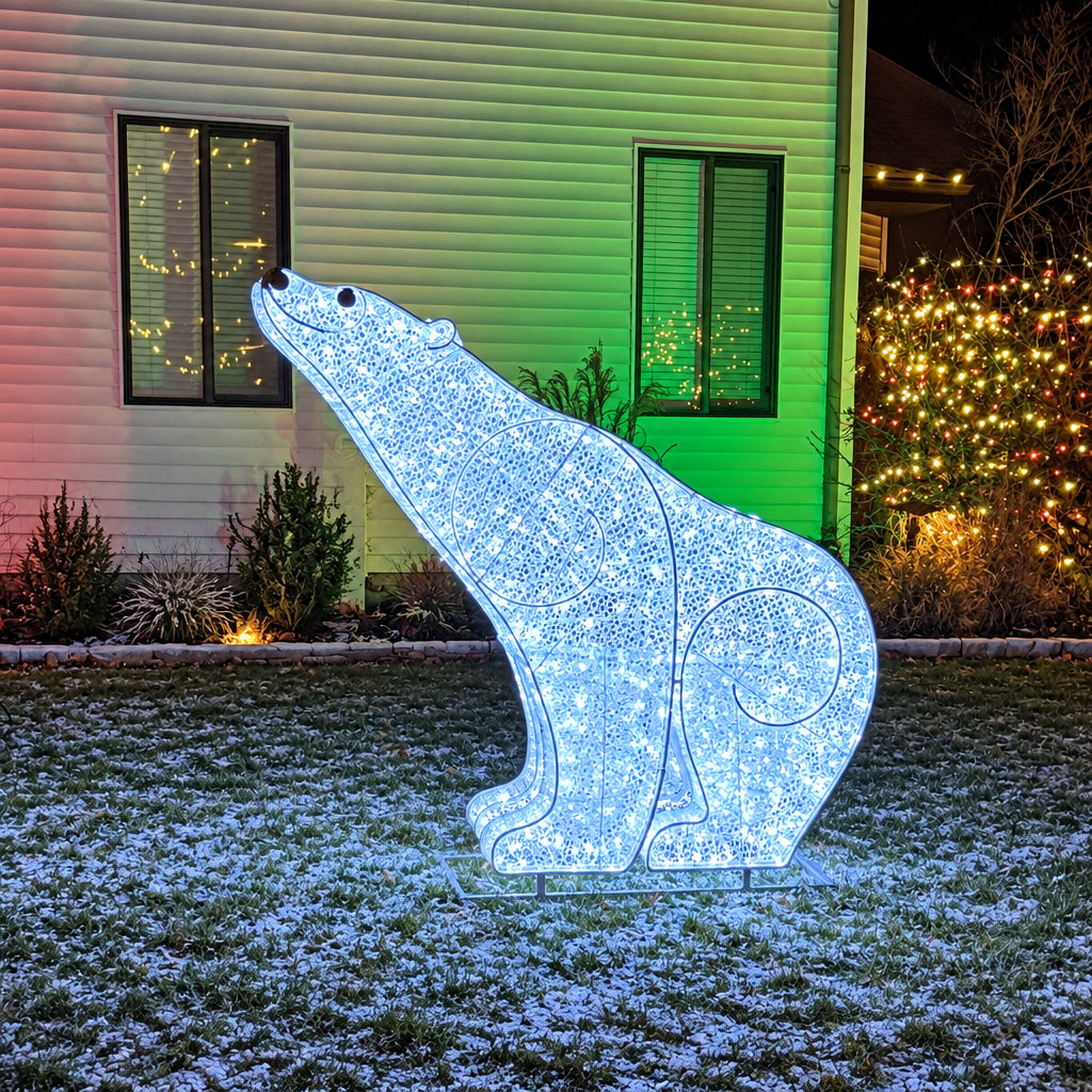 Commercial Waterfront 3D LED Polar Bear Display (3ft & 5ft)
